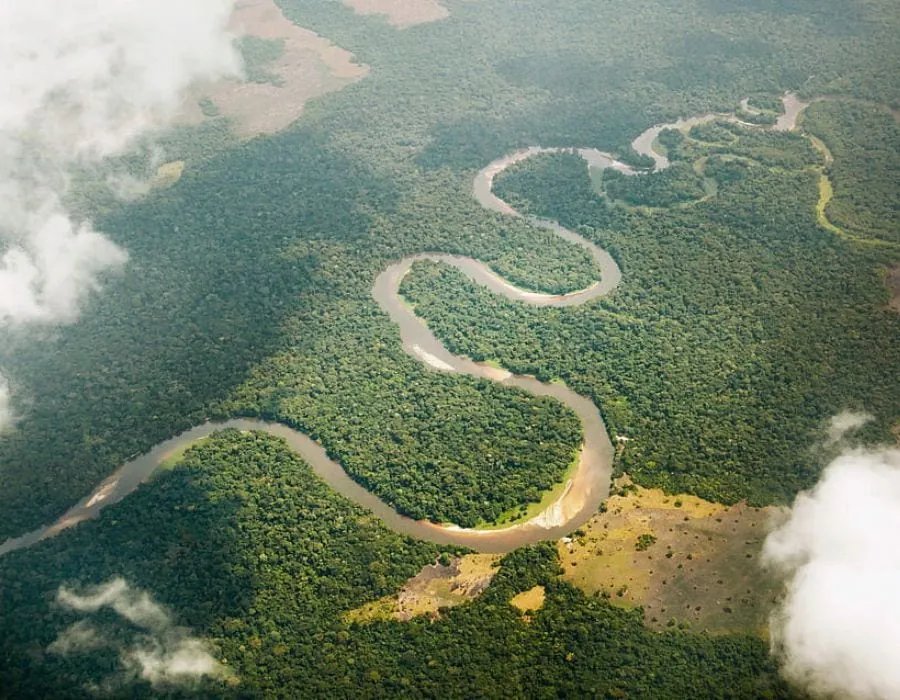 Congo river from above