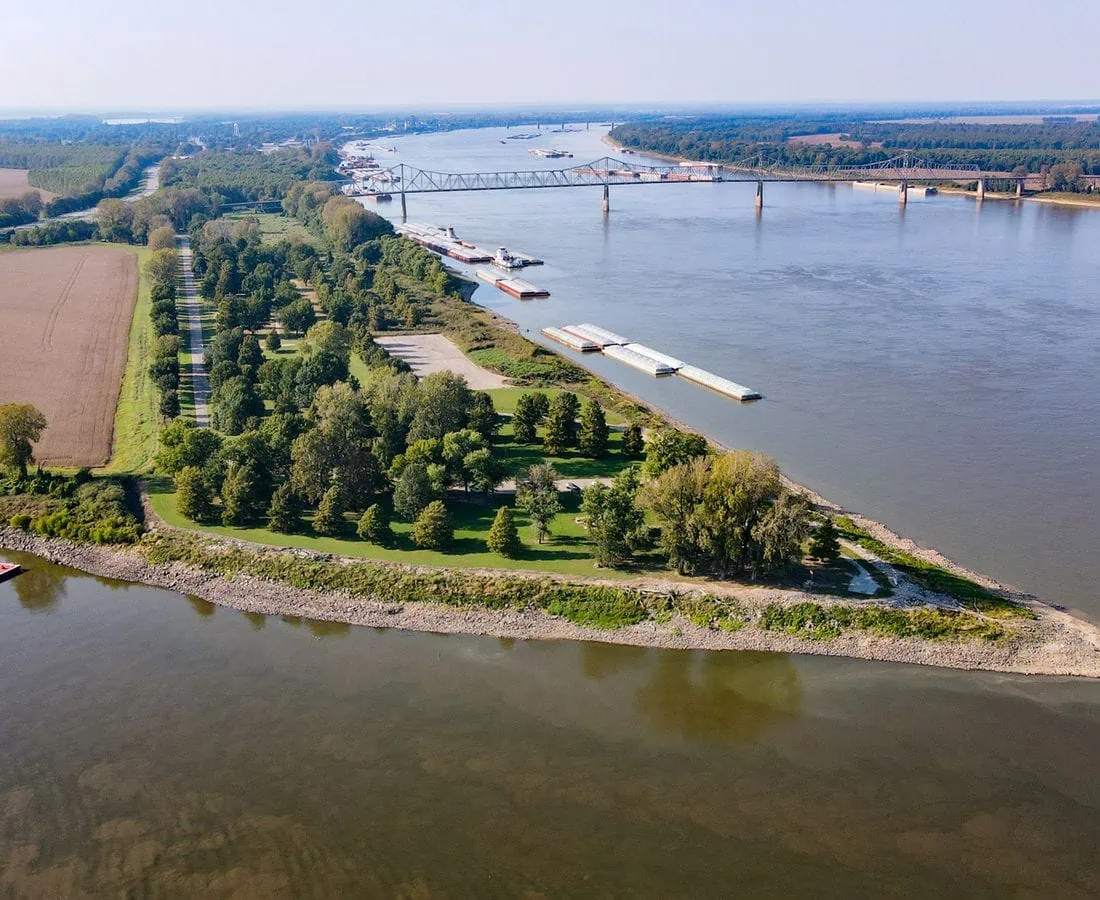 Mississippi Ohio River Confluence