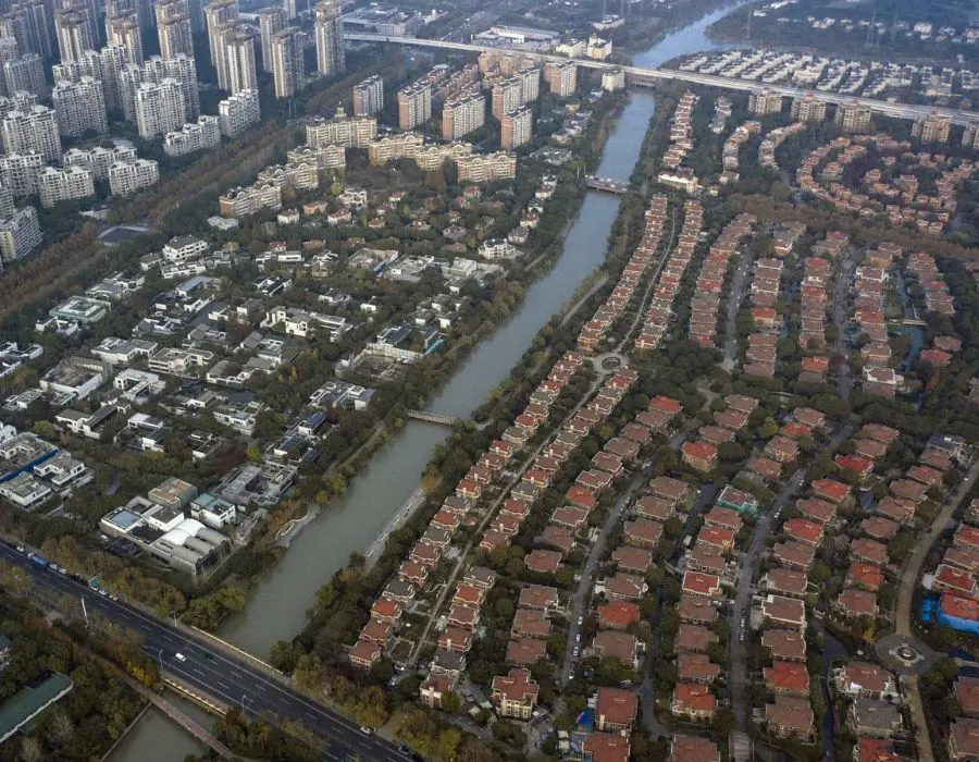 Urbanized" River in China