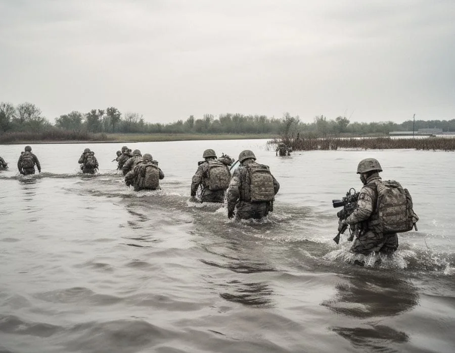 Military river crossing