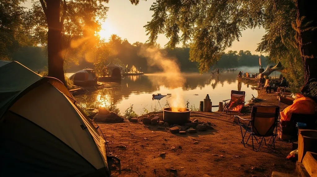 river camping sites